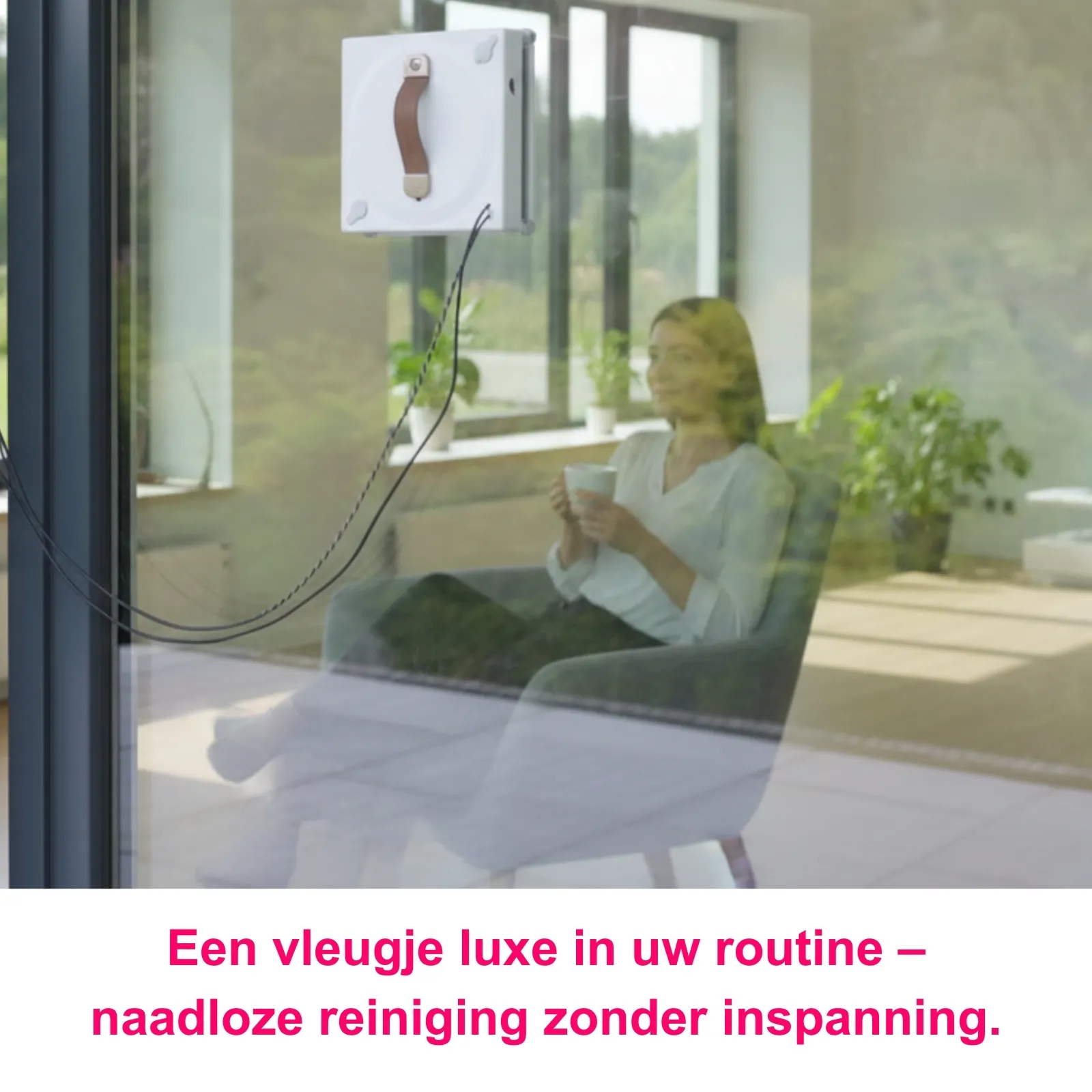 Elinar Smartclean - Ramenwasser Robot met Vacuüm en Spray - naadloze reiniging